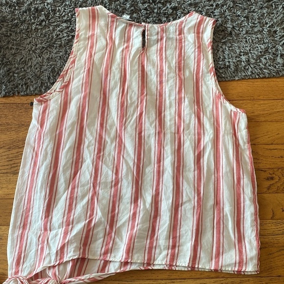 Madewell Side-Tie Tank in Marcia Stripe Size Medium - Picture 9 of 12